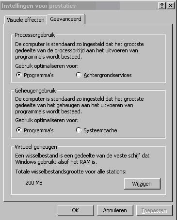 Geavanceerd-Prestaties