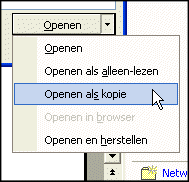 Openen als copie